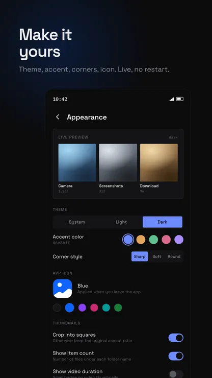 Gallery — make it yours